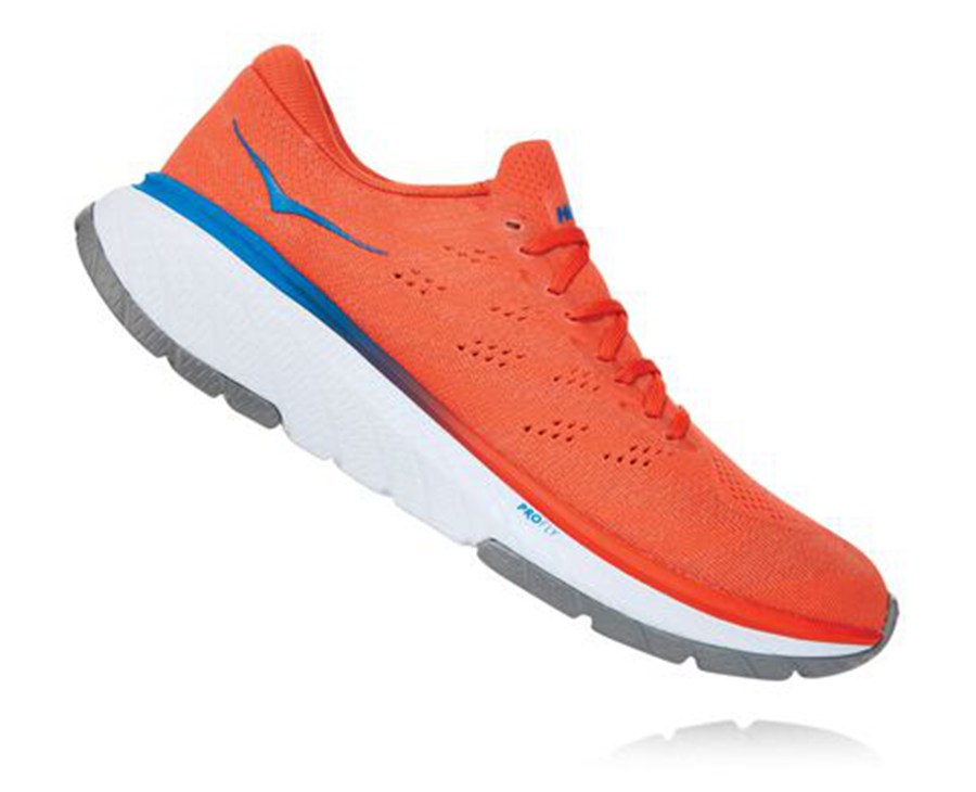 Hoka One One Mens Running Shoes - Cavu 3 - Red - XYKC70698